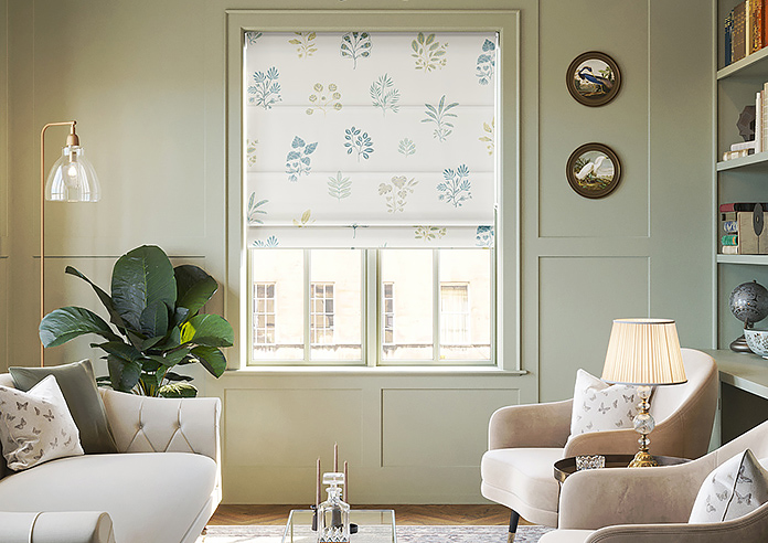 Botanical Velvet, Spring - Twist&Fit Roman Blind - Image 3